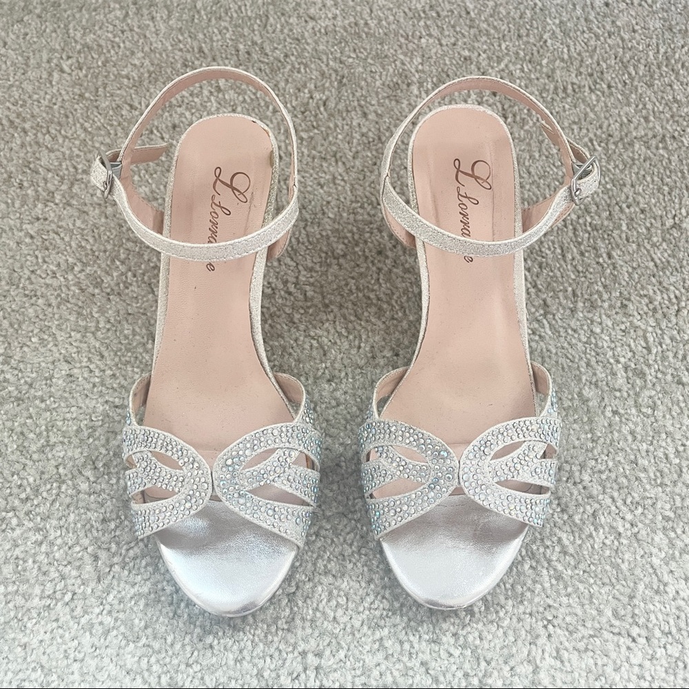 Sparkly Rhinestone Heels Sandals